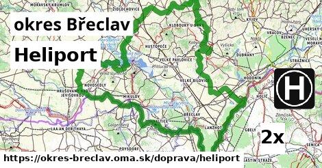 Heliport, okres Břeclav