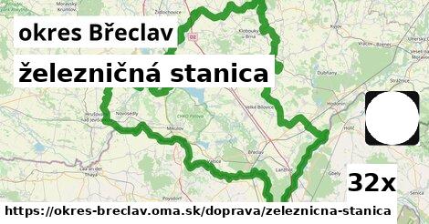 železničná stanica v okres Břeclav