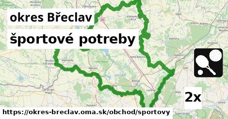 športové potreby, okres Břeclav