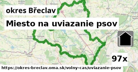 Miesto na uviazanie psov, okres Břeclav