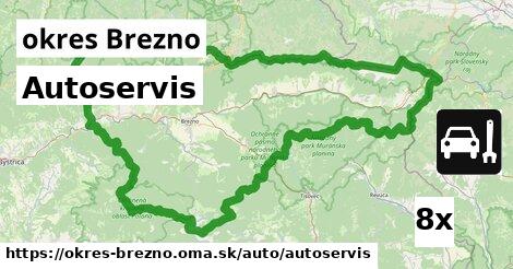 Autoservis, okres Brezno