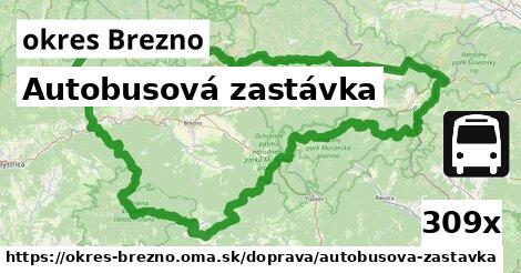 Autobusová zastávka, okres Brezno