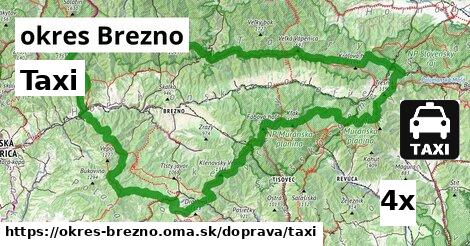 taxi v okres Brezno