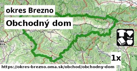 Obchodný dom, okres Brezno