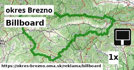 Billboard, okres Brezno