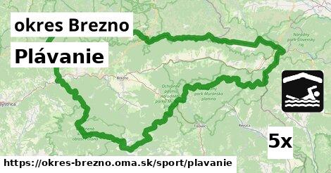 plávanie v okres Brezno