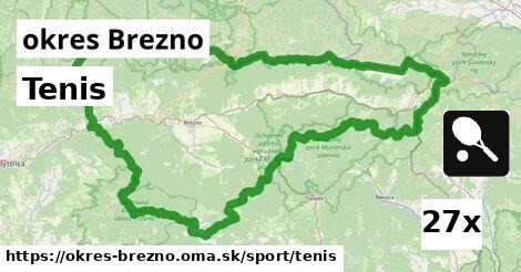 Tenis, okres Brezno