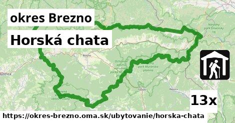 Horská chata, okres Brezno