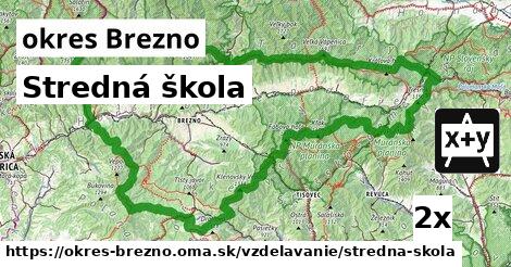 Stredná škola, okres Brezno