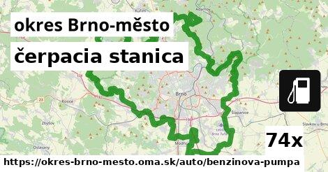 čerpacia stanica, okres Brno-město