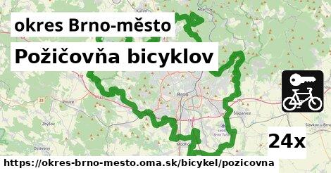 požičovňa bicyklov v okres Brno-město