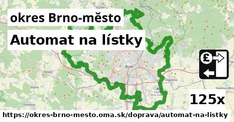 automat na lístky v okres Brno-město