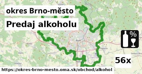 Predaj alkoholu, okres Brno-město