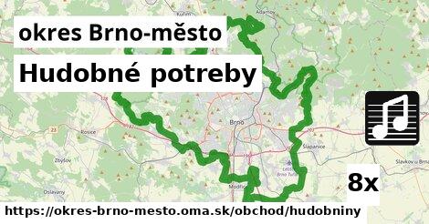 Hudobné potreby, okres Brno-město