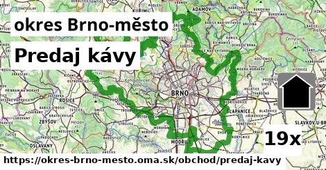 Predaj kávy, okres Brno-město