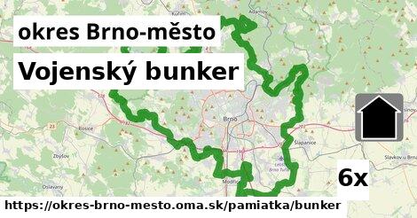 Vojenský bunker, okres Brno-město