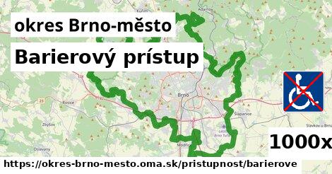 Barierový prístup, okres Brno-město