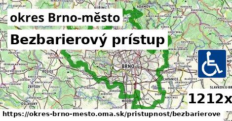 Bezbarierový prístup, okres Brno-město