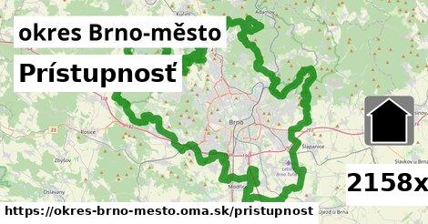 prístupnosť v okres Brno-město