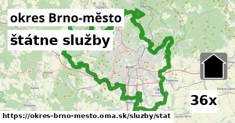 štátne služby, okres Brno-město