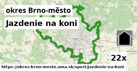 Jazdenie na koni, okres Brno-město