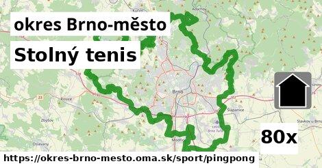 Stolný tenis, okres Brno-město