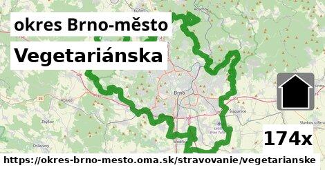 vegetariánska v okres Brno-město