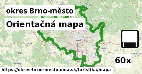 Orientačná mapa, okres Brno-město