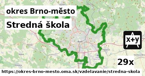 Stredná škola, okres Brno-město