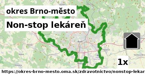 Non-stop lekáreň, okres Brno-město