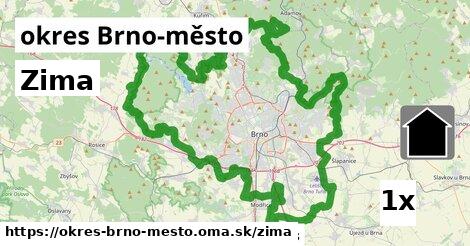 zima v okres Brno-město