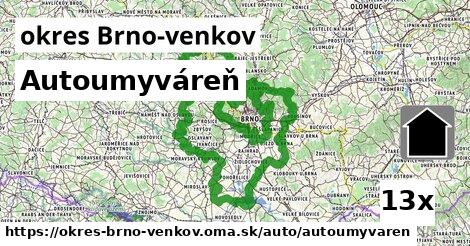 Autoumyváreň, okres Brno-venkov