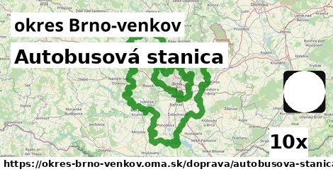 Autobusová stanica, okres Brno-venkov