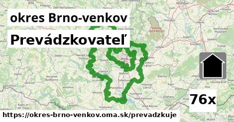 prevádzkovateľ v okres Brno-venkov