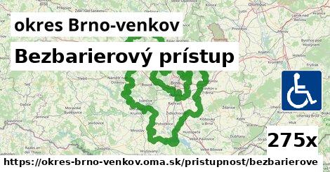 Bezbarierový prístup, okres Brno-venkov