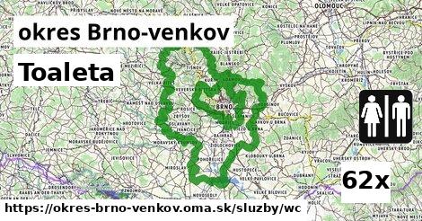 Toaleta, okres Brno-venkov