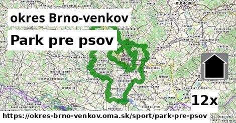 Park pre psov, okres Brno-venkov