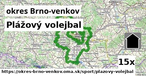 Plážový volejbal, okres Brno-venkov