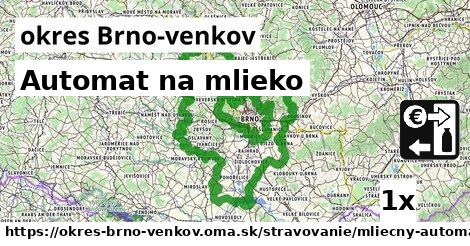 automat na mlieko v okres Brno-venkov