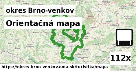 Orientačná mapa, okres Brno-venkov