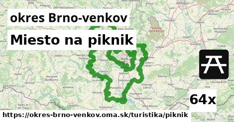 Miesto na piknik, okres Brno-venkov