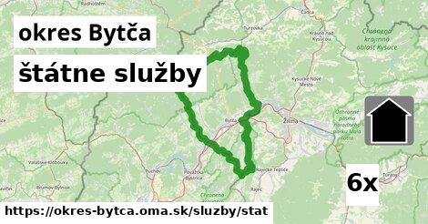 štátne služby, okres Bytča