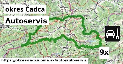 Autoservis, okres Čadca