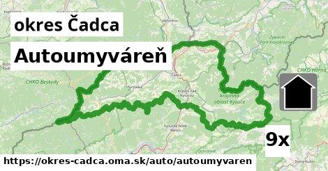 Autoumyváreň, okres Čadca