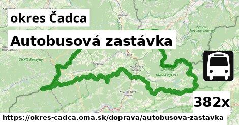 Autobusová zastávka, okres Čadca