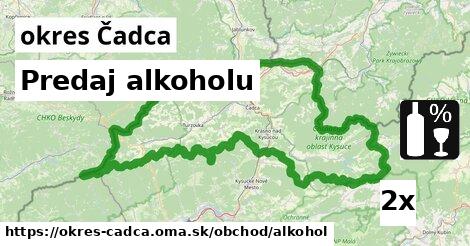 predaj alkoholu v okres Čadca