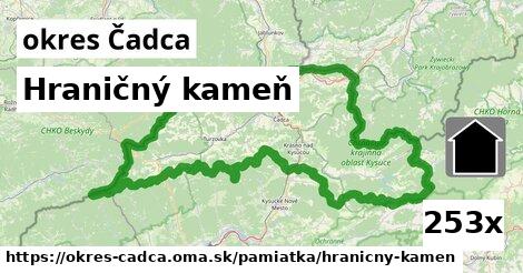 Hraničný kameň, okres Čadca