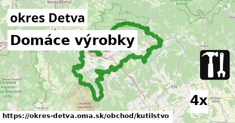 Domáce výrobky, okres Detva