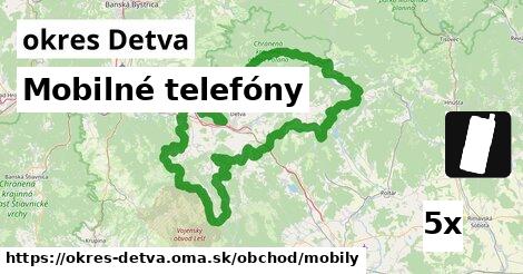 Mobilné telefóny, okres Detva