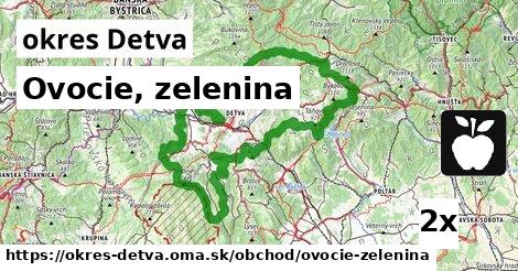 Ovocie, zelenina, okres Detva